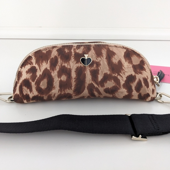 NWT! Kate Spade New York Taylor Leopard Medium Belt Bag In Natural - Picture 6 of 14